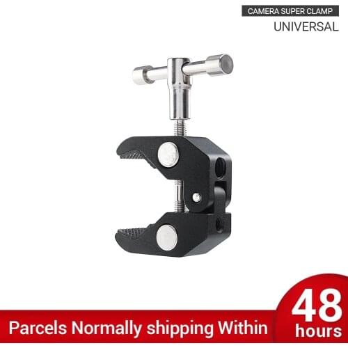 Aluminum Alloy Super Clamp Crab Clamp Pliers Clip for DSLR Rig LCD Monitor Studio Light Magic Arm Camera Accessories