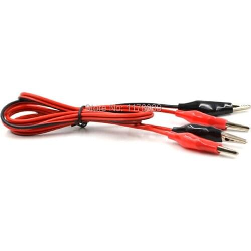 1m wire length Alligator clips,Double-headed alligator clip,Power supply test clip,J16799