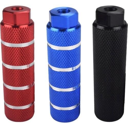 1 Pair Bicycle Legs MTB BMX Bike Alloy Foot Stunt Pegs Cylinder Lever Fit Axle 3/8'' Footrest Grip T9M8