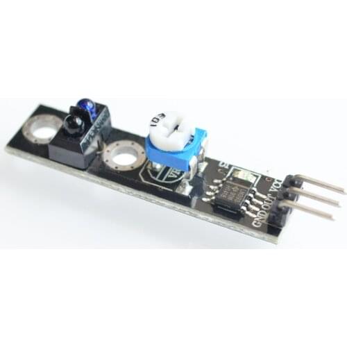 10pcs/lot 1 channel tracing module/ Intelligent Vehicle tracking probe infrared /black white line detection sensor for