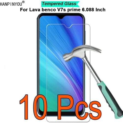 10 Pcs/Lot For Lava Benco V7s prime 6.088" 9H Hardness 2.5D Ultra-thin Toughened Tempered Glass Film Screen Protector Guard
