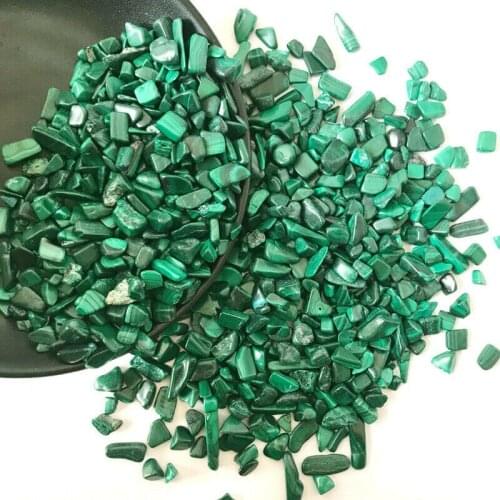100g Natural Malachite Gravel Bulk Tumbled Stones Crystal Healing Reiki