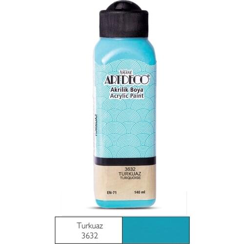 Artdeco Acrylic Paint 140ml Blue Color and Shades wood ,paper,glass,plaster,ceramic,art,canvas paint