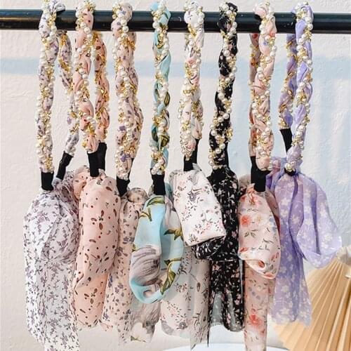 2021 New Sweet Simple Streamer Tassel Bow Headband Tassel Hairband Novelty Hair Bezel For Women Girls Pandent Hair Accessories