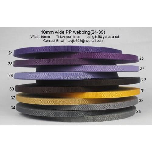 3/8''inch(10mm)wide 50 yards long a roll Polypropylene webbing (24-35)