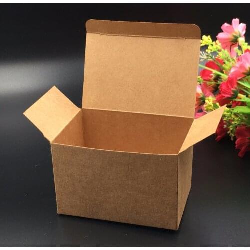 30pcs 9*6*6cm Kraft Gift boxes Paper Packing Box Wedding Party Favor storage boxes For Candy\Cake\Jewelry\Gift\chocolate\Party