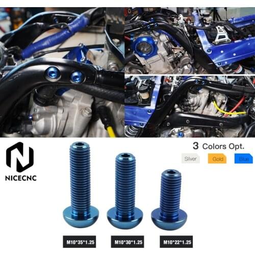 NICECNC ATV Shell Bolts Nuts Screw Threaded For YAMAHA YFZ450 2017 YFZ450R 2009-2016 2018-2020 RAPTOR 700 2007-2011 2013-2020