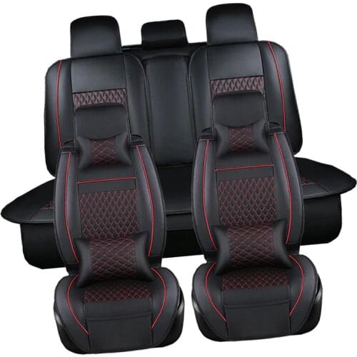 PU Leather Automotive Universal Car Seat Covers t-shit Fit seat cover accessories for kia aio ford focus 2 lada granta Toyota