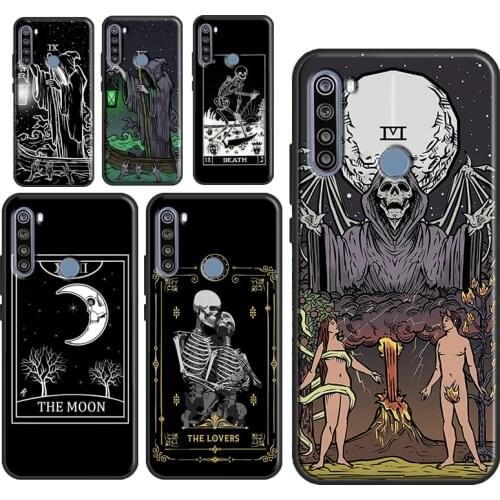The Hermit Tarot Card Grim Reaper Gothic For Xiaomi Redmi Note 10 9 Pro Case For Redmi Note 8 7 Pro 8T 9S 9A 9C 9T Cover Funda