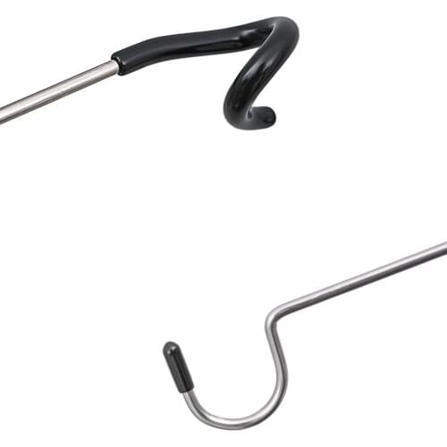 Stainless Steel Lamp Holder Multifunctional Clothes Pole Lantern Universal Storage Tool Portable Outdoor Camping Equipment Solid