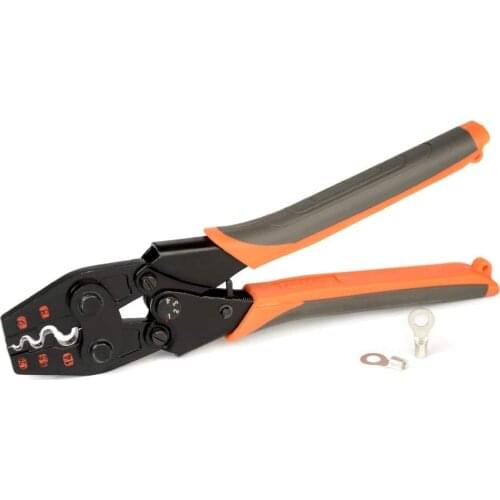 IWS-16 Ratchet Electrical Crimping Tool For Non Insulated Butt Connectors,Butt Splice Wire Connectors From AWG 22-6