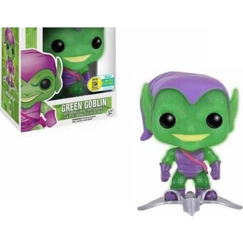 FUNKO POP Marvel Toys GREEN GOBLIN #110 GLOW IN THE DARK Action Figure Vinyl SDCC 2016 SUMMER CON EXCLUSIVE Dolls For Children
