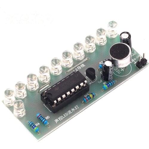 Voice-activated LED Water Light Kit CD4017 Lantern Control Fun Electronic Production DIY Teaching Training Parts