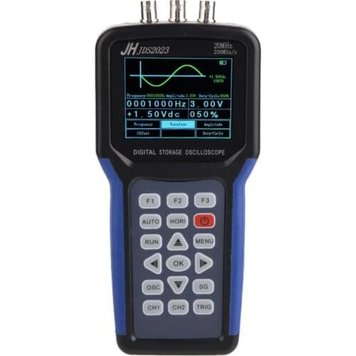 Jinhan JDS2023 Digital Storage Handheld Oscilloscope 1 Channels 20MHz 200MSa/s Oscilloscope With Signal Generator AC/DC Input