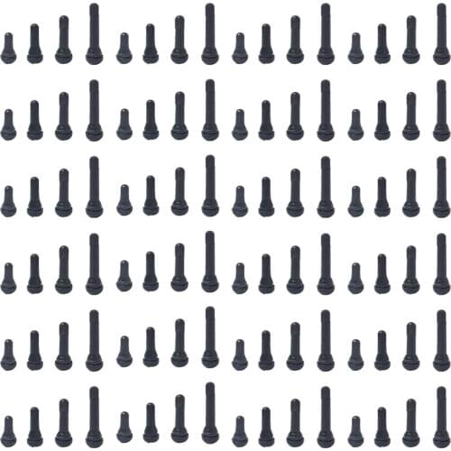 96pcs/Lot (TR412+TR413+TR414+TR418) RUBBER TIRE VALVE STEM Replacement Kit