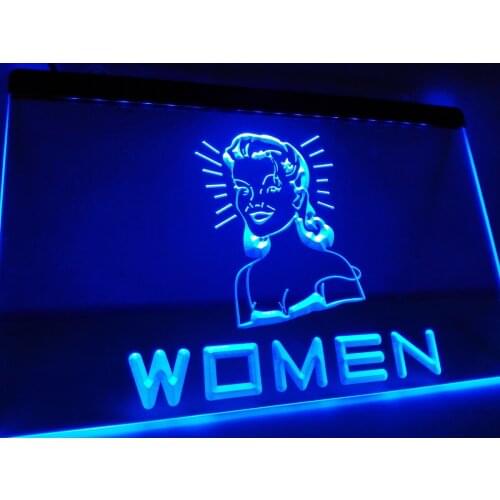 LK113- WOMEN Toilet Vintage Display LED Neon Light Sign home decor crafts