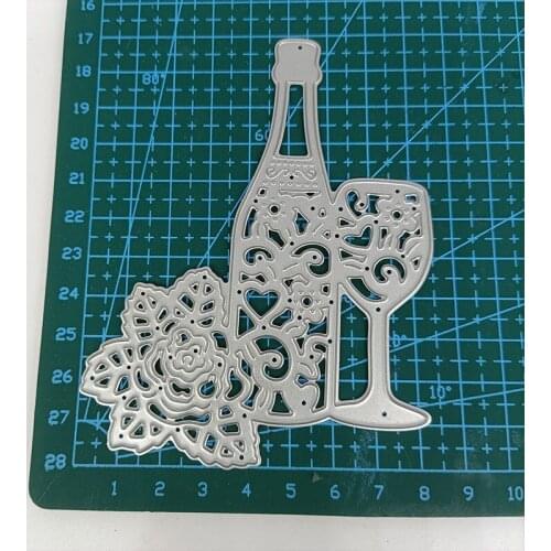 Metal Cutting Dies Drinkware Bottle Pattern DIY Stencils Scrapbook Photo Album Embossing Paper Card Making Decor 2021 Punch