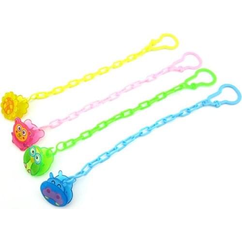 New Baby Pacifier Chain Clip Animal Cartoon Baby Pacifier Anti lost