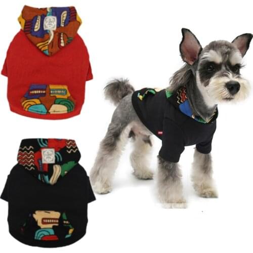 Spring and summer new pet sweater hoodie Teddy law dog fighting clothes small and medium-sized dog clothes