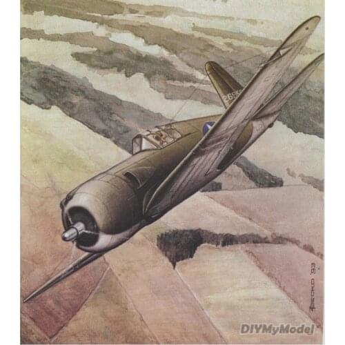 DIYMyModeI USA P66 pioneer propeller fighter DIY Handcraft Paper Model KIT Handmade Toy Puzzles Gift Movie prop