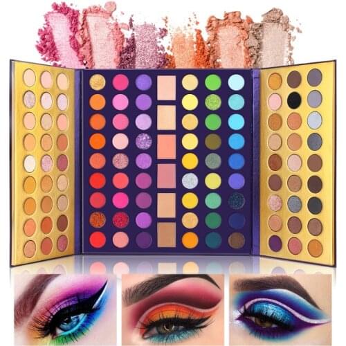 Hot Mirror Colorful Eye Shadow Palette Powder Makeup Glitter Shimmer Matte Eyeshadow High Pigment Make Up Pallet New