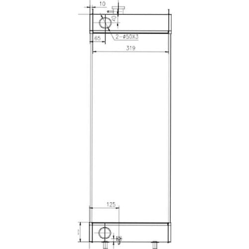 Radiator ASS'Y K1008126 Fit for Doosan Excavator DX225LC SOLAR 225LC-7A TXC225LC-2