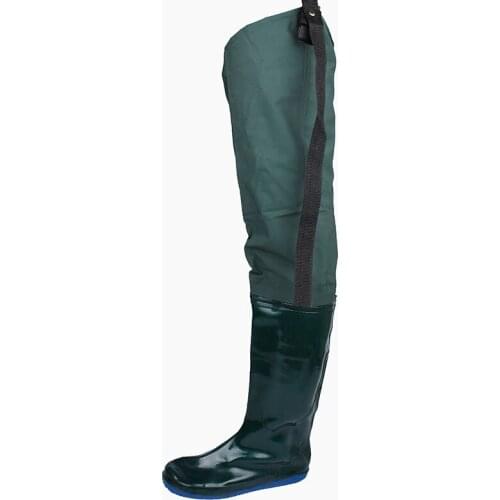 80cm Knee High Tube Green Lengthened Paddy Boots Water Pants Extra-Long Rice Transplaning Boots Rain Boots Plus Size 36-45