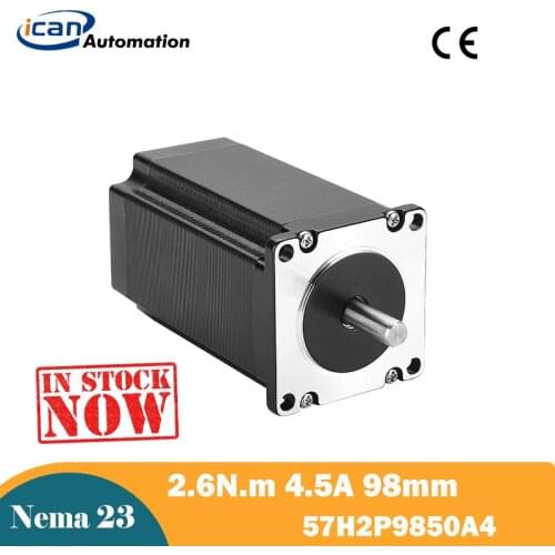ICAN Motor Step Nema23 Stepper 2.1Nm 4.2A 78mm 2.6Nm 5.0A 98mm Stepmotor Cnc Machine For Milling