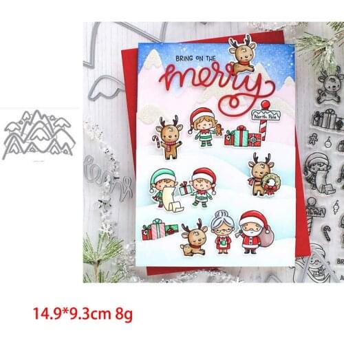 Snow mountain peak Metal Cutting Die Mould Scrapbook Die Embossing DIY Handicraft Paper Card Photo Album 2021 New