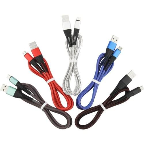 Spiral USB Cable for iPhone 11 X 8Pin Micro Type C Usb Fast Charging Wire Cord For Samsung Huawei Mobile Phone Cables 1M