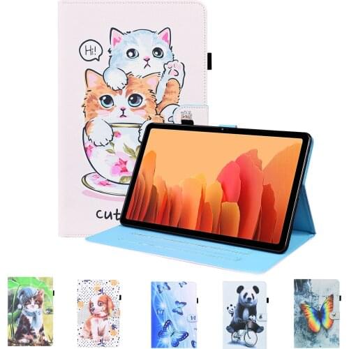 Tab Case For Samsung Galaxy A7 2020 10.4 SM-T500 T505 T510 T515 P610 P615 T290 T295 A7 Lite T220 T225 S7 Flip Fundas Stand Cover