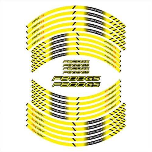 Motorcycle Tire Waterproof Reflectives Sticker Wheel LOGO Protection Decals Sticker Set For BMW F800GS F800 GS f800gs