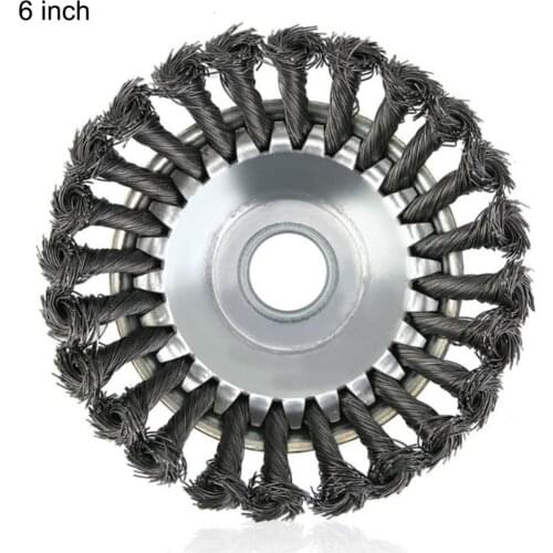 Lawn Mower Weeding Head Steel Wire Weeding Brush Twisted Wire Bowl Type Rotating Wire Wheel Garden Tools Weed Brush