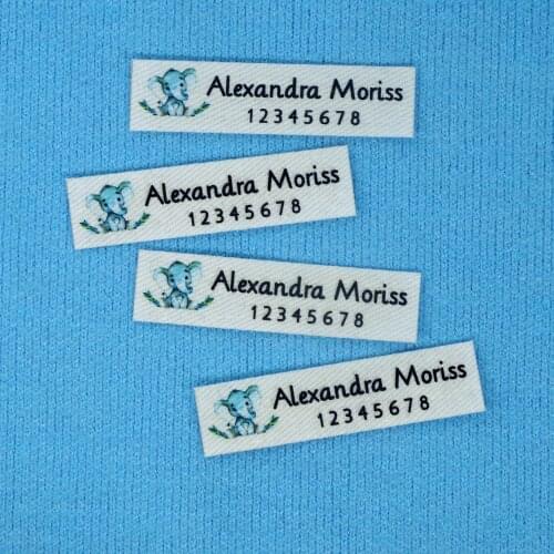 96piece Custom clothing labels, Iron Tags, Ironing Labels, Personalized Name, Custom Design, Name Tags,Custom Labels (YT205)