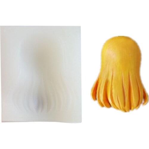 Hair Chocolate Silicone Mold Fondant Cake Molds Ice Cube Candy Pastry Mould Biscuits Baking Cake Decoration Tools Clay Soap