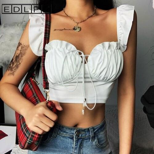 Super Cute Unif Ins Style Sexy Off Shoulder Slim Little Sling Womens New Y2k Accessories High Waisted Corset Top