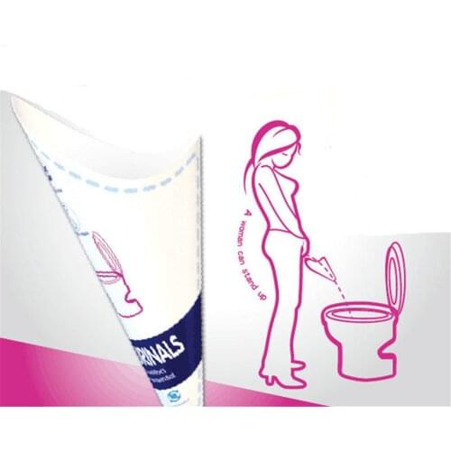 10pc/lot Disposable Paper Urinal Woman Urination Device Stand Up Pee for Camping Travel Portable Female Outdoor Toilet Tool