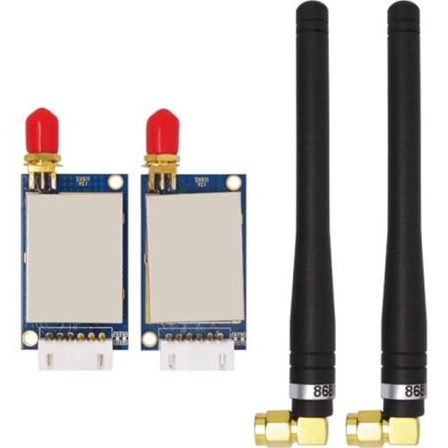 2pcs/lot SV611 RF 1km wireless transmitter and receiver module kit (sv611+elbow rod antennas 868MHZ ) 100mW