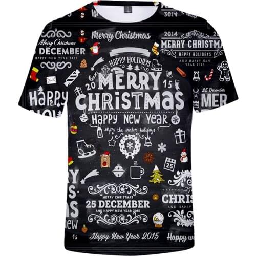 2020 Fashion Christmas T Shirt Christmas essentials Shirt High Quality 3D Print Cool Casual Children Clothes for Men/women