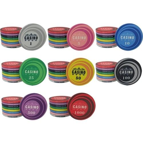 39mm Professional Custom Casino Cheap Ceramic Poker Chip Supply