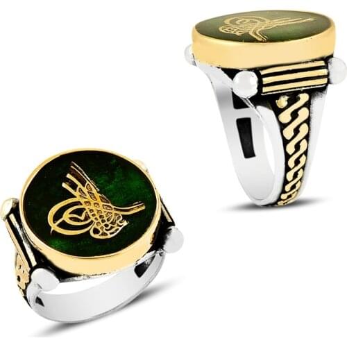 925 Silver Elegant Designed Ottoman Rings for Men