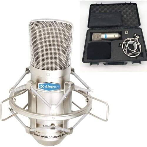 Alctron MC001 Condenser Microphone Recording Studio Microfono Recording Professional Live K Song Anchor Mic With Carry Box