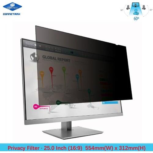 25" inch (Diagonally Measured) Anti-Glare Privacy Filter for Widescreen (16:9) Computer LCD Monitors