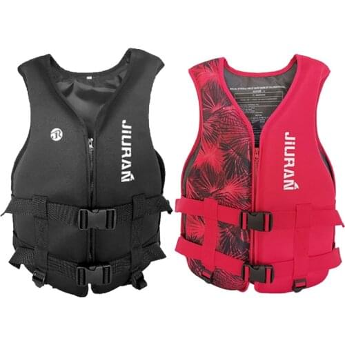 Kids Adult Neoprene Life Jacket Swimming Boat Buoyancy Vest Water Sports Ski Wakeboard Safety Floating Suit
