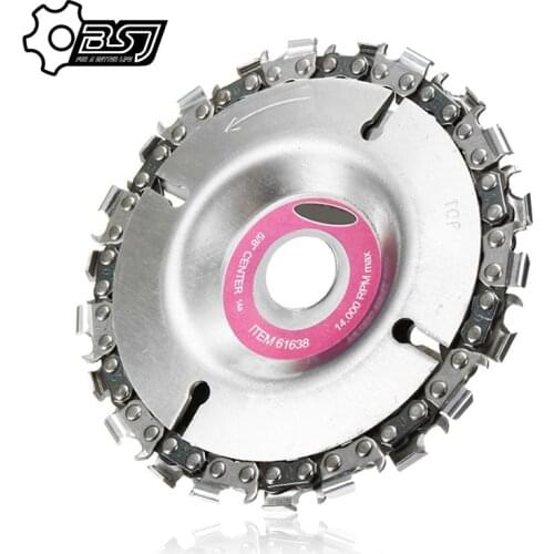 4 Inch Grinder Disc and Chain 22 Tooth Fine Cut Chain Set For 100/115 Angle Grinder HT2106