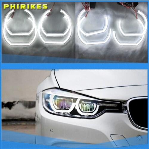 For BMW 7 Series E38 1995-2001 XENON headlight DTM M4 Style Ultra bright led Angel Eyes DRL halo rings Retrofit Accessories
