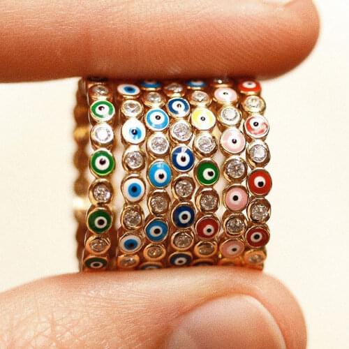 GEOMEE Rings With Crystals