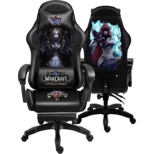 2021 New fashion computer chair office home boy&girl gaming chair swivel chair adjustable anchor live chairs with footrest