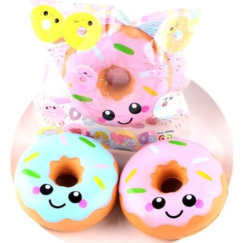 Lovely Doughnut Cream Scented Squishies Slow Rising Squeeze Anti Stress Soft Toy Funny Gadgets Kawaii Squeeze Cake Donut