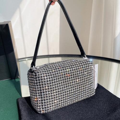 Fashion Rhinestone Tote Bag Purses and Handbags Luxury Designer 2021 New Full Diamond Portable Messenger Summer Hand Bags